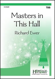 Masters in This Hall TBB choral sheet music cover Thumbnail